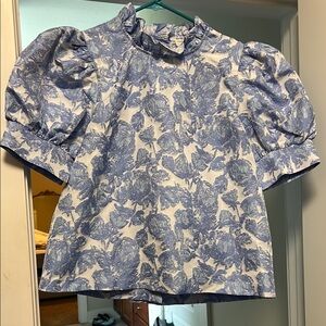 Floral Puff Sleeve Blouse